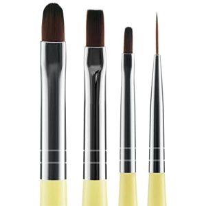 Natural hair brush for gel nails.