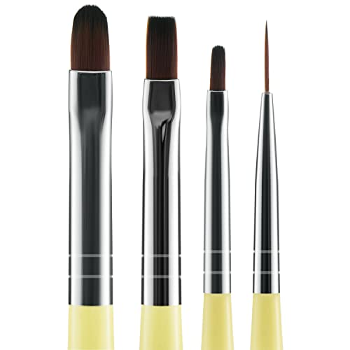 Natural hair brush for gel nails.