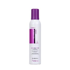 Purple hair mousse for vibrant hair color.
