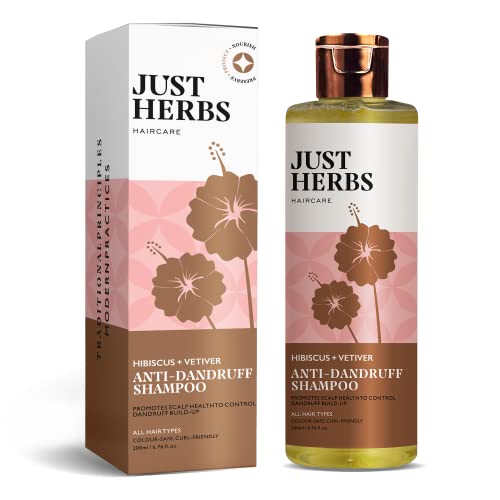 Just Herbs Dandruff Shampoo ? Eliminates Flakes & Soothes Scalp