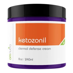 Hair cream with ketoconazole for scalp health.