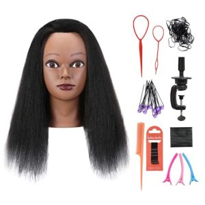 Human hair doll head for sale.