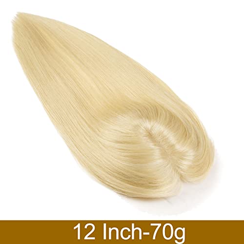 White human hair toppers for natural-looking hair solutions. - Image 2