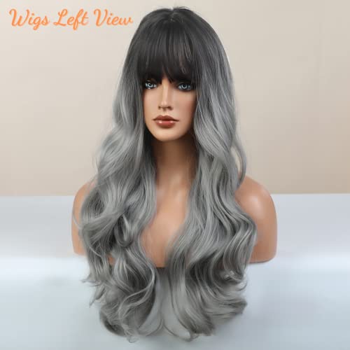 Grey Ombre Human Hair Wig for Women, 20 Inch, Natural Look & Feel - Image 9