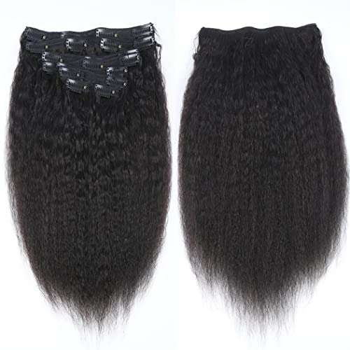 Outre Premium Blend Kinky Straight Clip-In Hair Extensions 18 Inch 9 Piece Set - Image 6