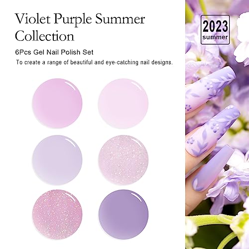 Gel polish in vibrant violet shade. - Image 6