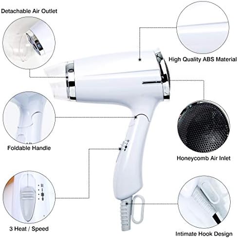 1200 Watt Lightweight Compact Chi Blow Dryer for Travel and Quick Styling - Image 7