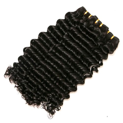 Deep wave human hair weave, loose style. - Image 2