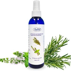 Minty hair spray for a refreshing scent.