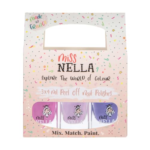 Sparkly purple nail polish for a glamorous look.