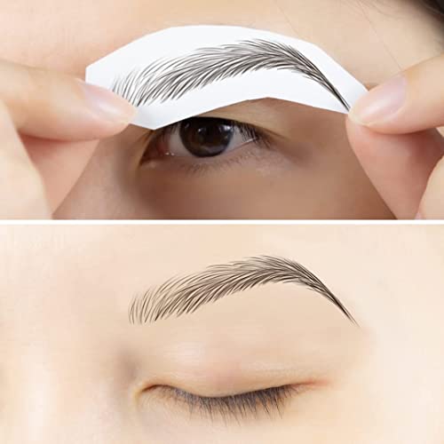 Human hair false eyebrows for natural look. - Image 2