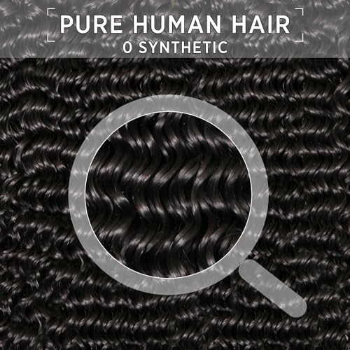 Deep wave human hair weave, loose style. - Image 3