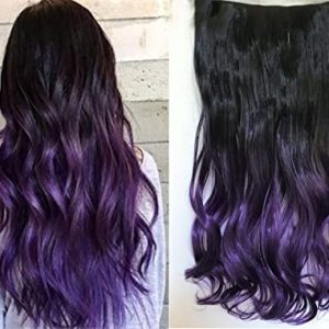 Shorter version: Purple Hair Extension Clip In