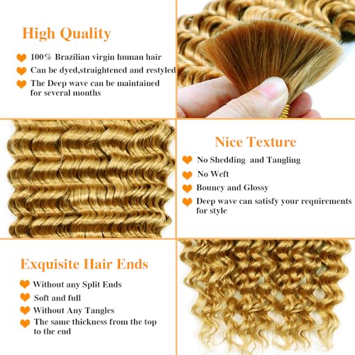 Blonde Human Hair Bundles in Honey Color - Image 3