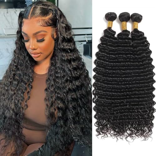 Wet Wavy Tracks: Human Hair