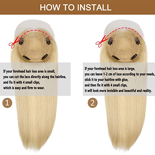 White human hair toppers for natural-looking hair solutions. - Image 6
