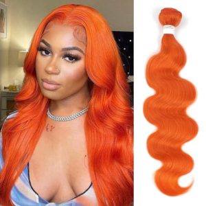 ?Orange Human Hair Bundles?