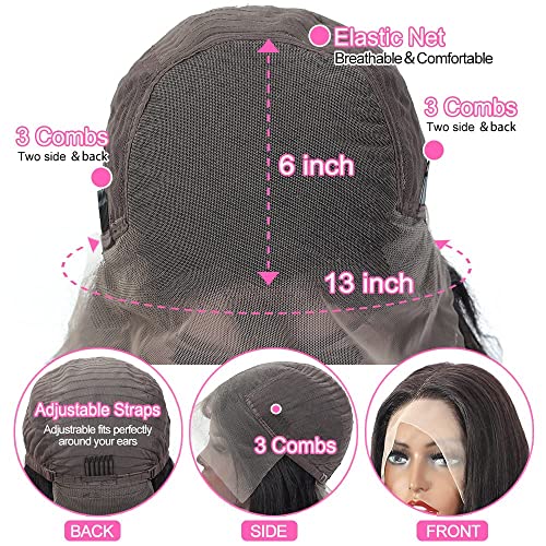 13x4 Lace Front Human Hair Wig for Women Natural Look Comfortable Fit - Image 4