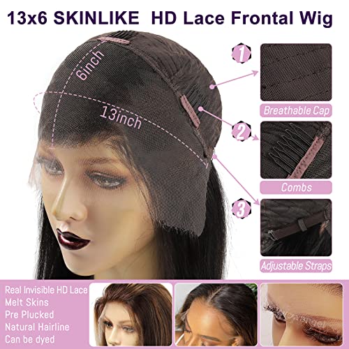 Natural Human Hair Seamless Fit Invisible Lace Wig - Comfortable Lightweight 10-Inch - Image 2