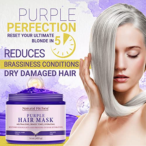 Redken Color Extend 8.5 oz Purple Hair Mask for Deep Conditioning and Brassiness Neutralization - Image 4