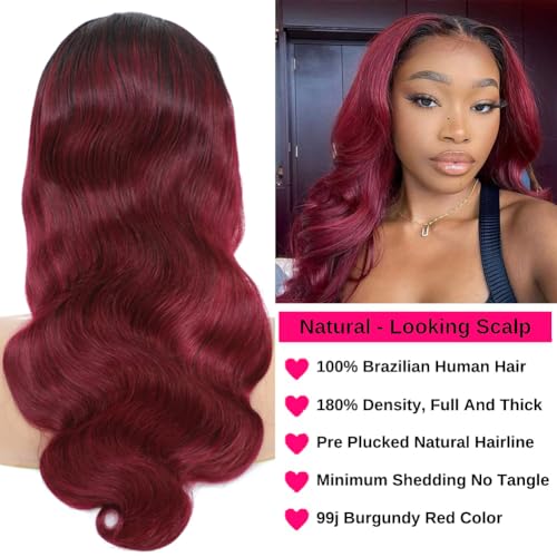 Dark 99j Human Hair Wig - Image 4