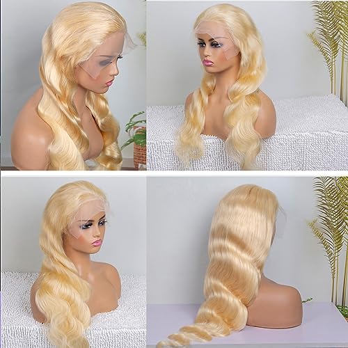 Blue Human Hair Lace Front Wig - Image 4