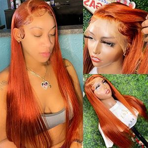 Copper Human Hair Wig