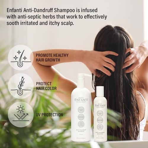 Hydrating 12 oz Dandruff Shampoo for Dry Hair, Effective Flake Control Formula - Image 4