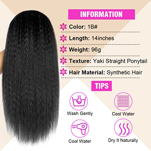 20 Inch 100% Human Hair Drawstring Ponytail Extension for Instant Volume and Length - Image 5