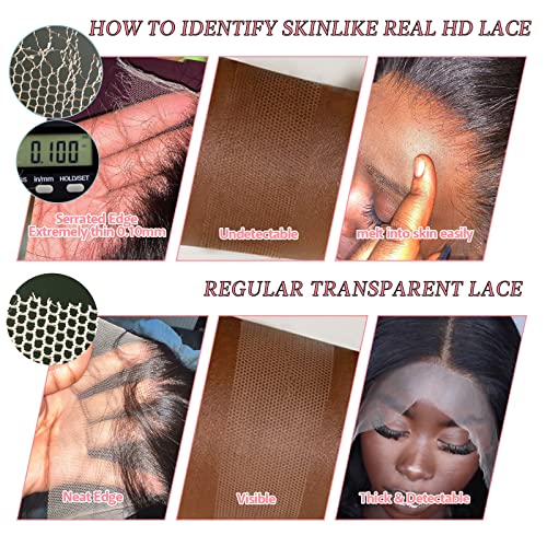 Natural Human Hair Seamless Fit Invisible Lace Wig - Comfortable Lightweight 10-Inch - Image 3