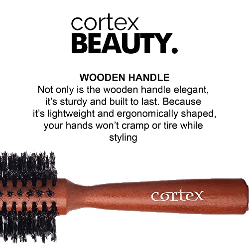 Men's 9-inch Boar Bristle Grooming Brush for Smooth Styling and Beard Care - Image 4