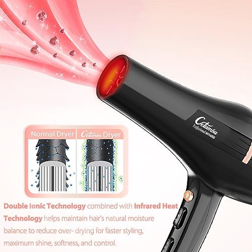 Keratin Infused 1875 Watt Blow Dryer for Smooth, Frizz-Free Hair - Image 2