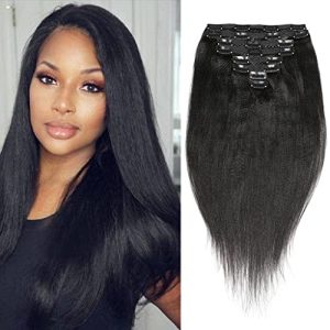 Straight Perm Human Hair Extension ? Natural Look
