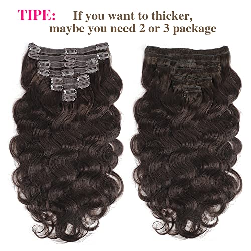 Brown Clip In Human Hair Extension - Image 5