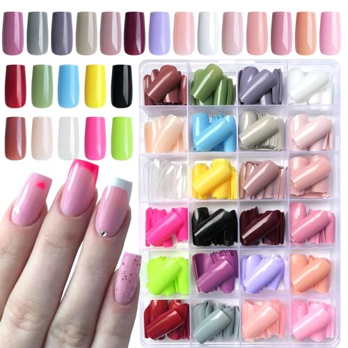 Dark Acrylic Nails: Shorter Version