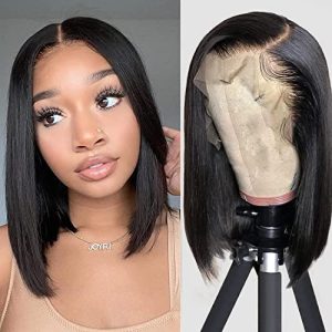 Realistic human hair wig images for inspiration.