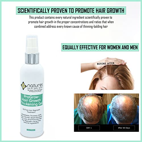 Natural Hair Growth Gel for Thicker Hair, 8 oz bottle - Image 3