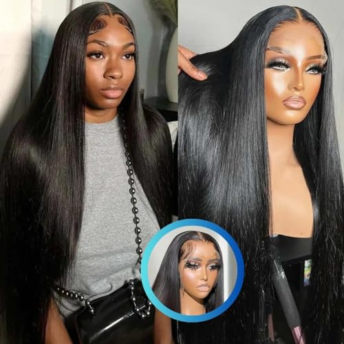 22 Inch 150% Density Natural Look Brazilian Human Hair Wig with Adjustable Straps