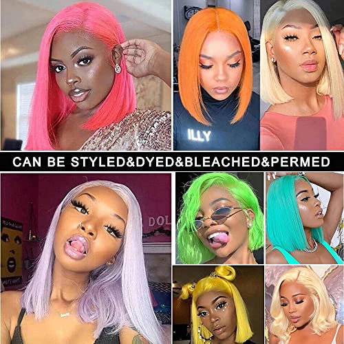 Blonde Short Human Hair Wig for Women, Natural Look, Lightweight, Comfortable, 10 Inch - Image 6