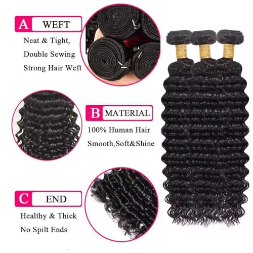 Wet Wavy Tracks: Human Hair - Image 2