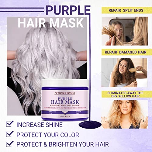 Redken Color Extend 8.5 oz Purple Hair Mask for Deep Conditioning and Brassiness Neutralization - Image 5