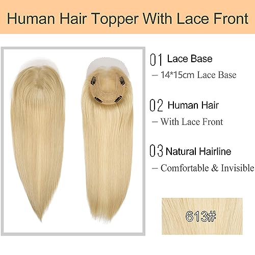 White human hair toppers for natural-looking hair solutions. - Image 5