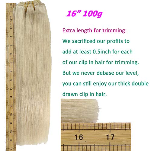 Extra Thick 20 Inch Clip-In Hair Extensions for Added Volume and Length - Image 5