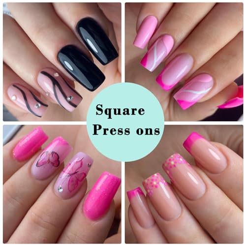 Dark Acrylic Nails: Shorter Version - Image 4