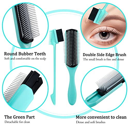 Denman Complete Hair Brush Set for All Hair Types Durable 5 Piece Collection - Image 5