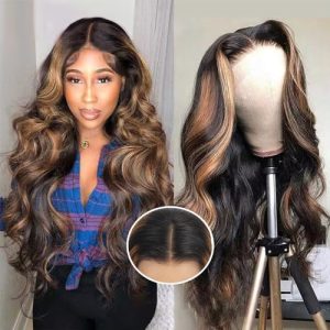 Human Hair Blend Full Lace Wig, Natural Look, Comfortable Fit, 22 Inch