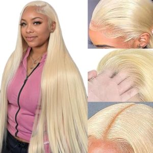 Blonde Human Hair Wig ? Straight Style