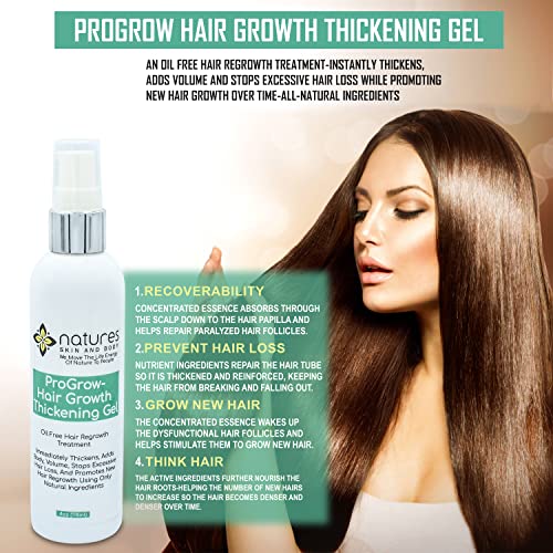 Natural Hair Growth Gel for Thicker Hair, 8 oz bottle - Image 5
