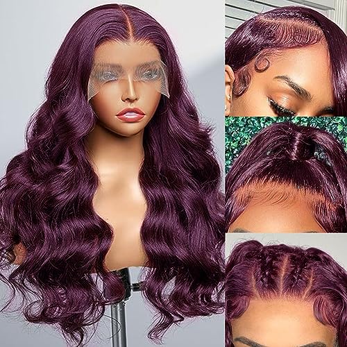 Purple Lace Front Human Hair Wig - Image 2