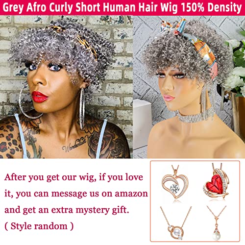 Dark Grey Human Hair Wig - Image 3